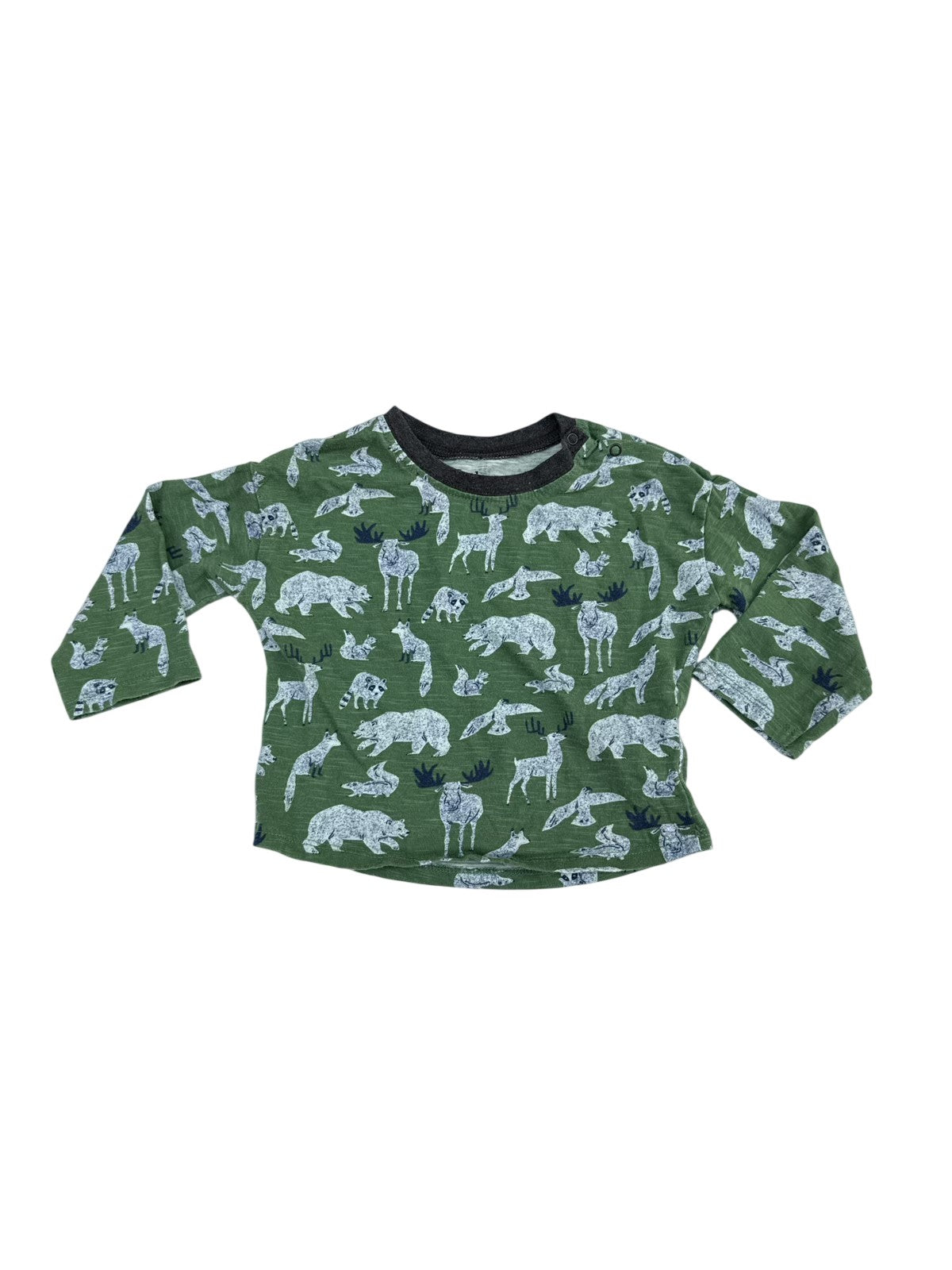 Hatley Forest Animals Long Sleeve Top 9-12m