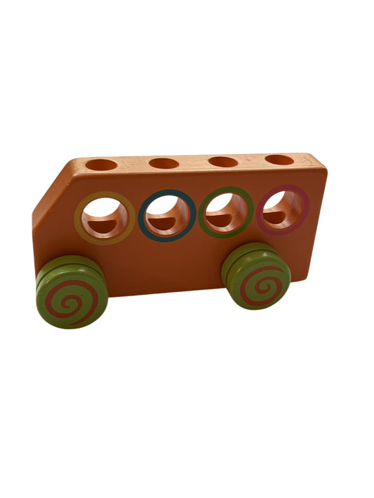 Viga Toys Wooden Shape Sorter Bus