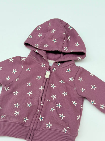 Carter's Floral Daisy Zip Hoodie Newborn