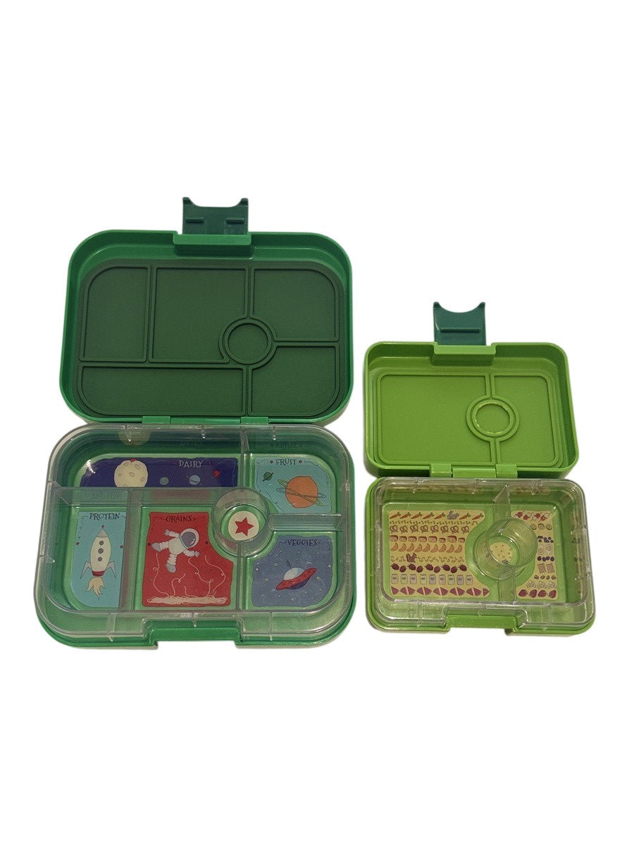 Yumbox Original & Snack Green Bento Box Set