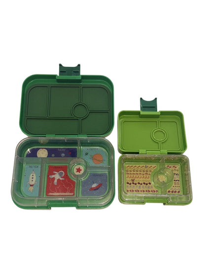 Yumbox Original & Snack Green Bento Box Set