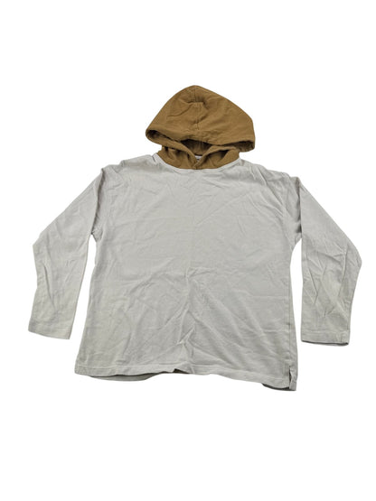 Zara Beige Color Block Hoodie Size 10
