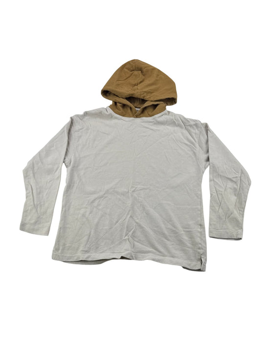Zara Beige Color Block Hoodie Size 10