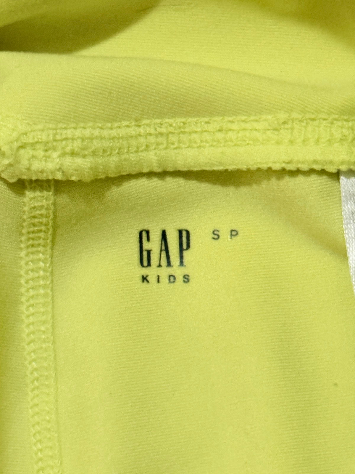 Gap Kids Neon Yellow Bike Shorts Size 6-7