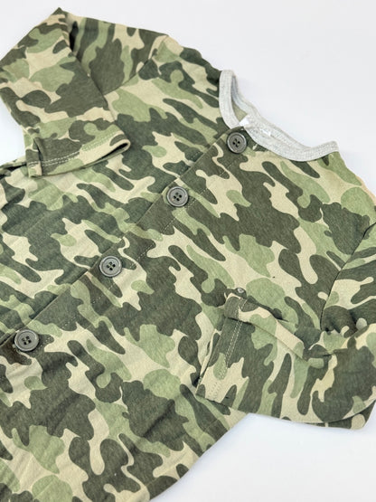 Baby Mode Camo Footed Sleeper 24M