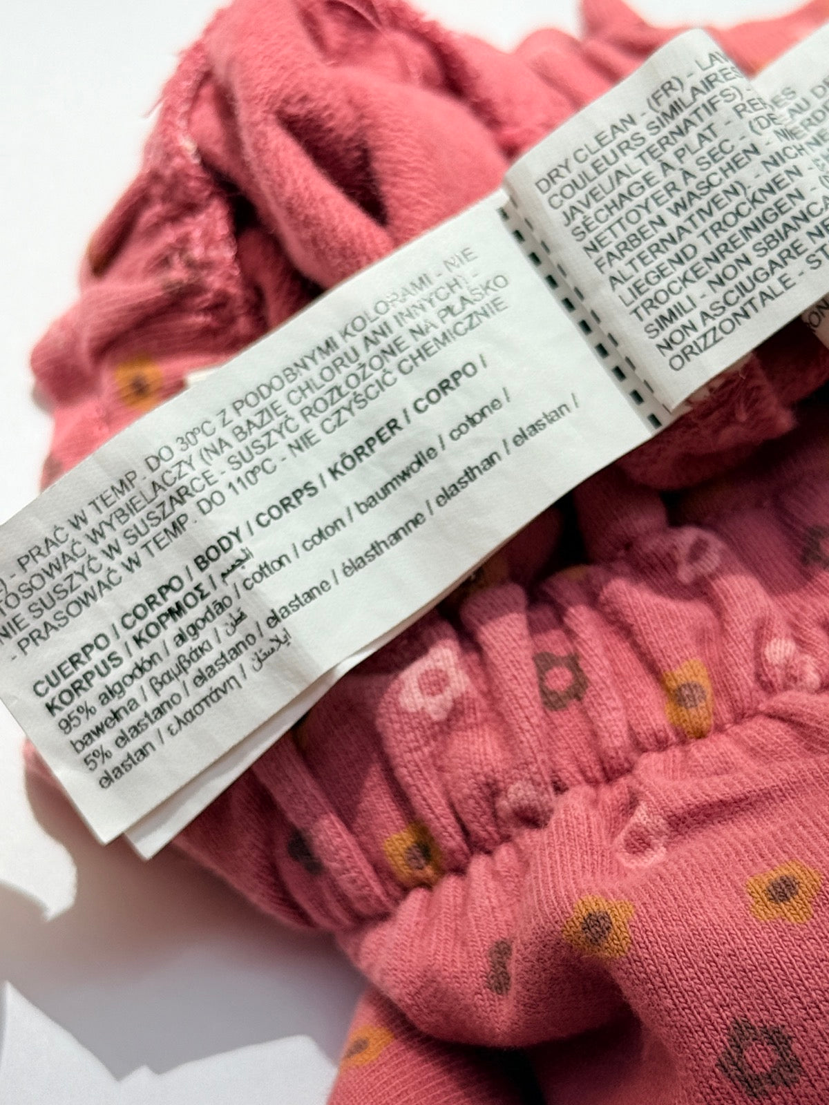 Sfera Floral Pink Jogger Pants 9-12m