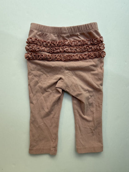 Old Navy Pink Ruffle Leggings 12-18M