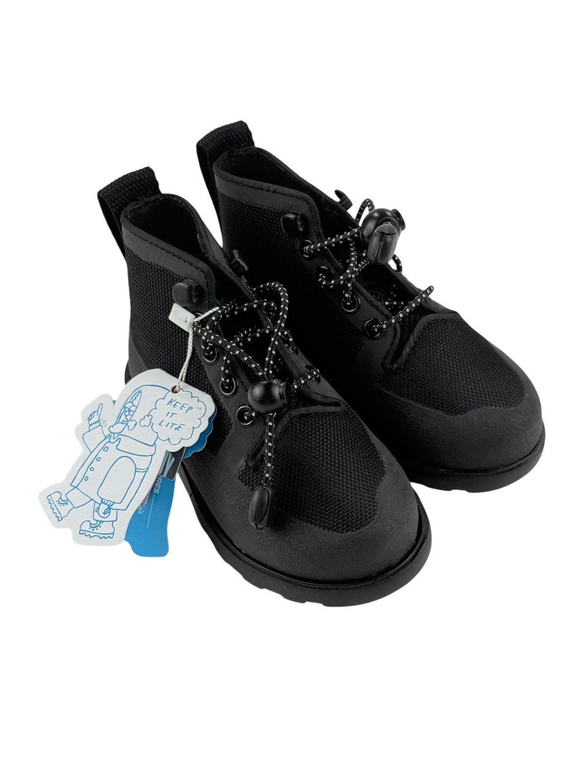 NWT - Native Shoes Black Lace-Up Boots Size C8 US8