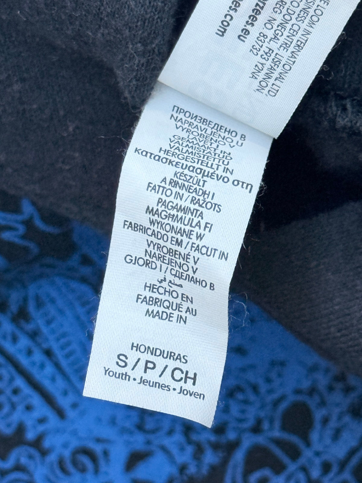 Fruit of the Loom Black Graphic Hoodie S