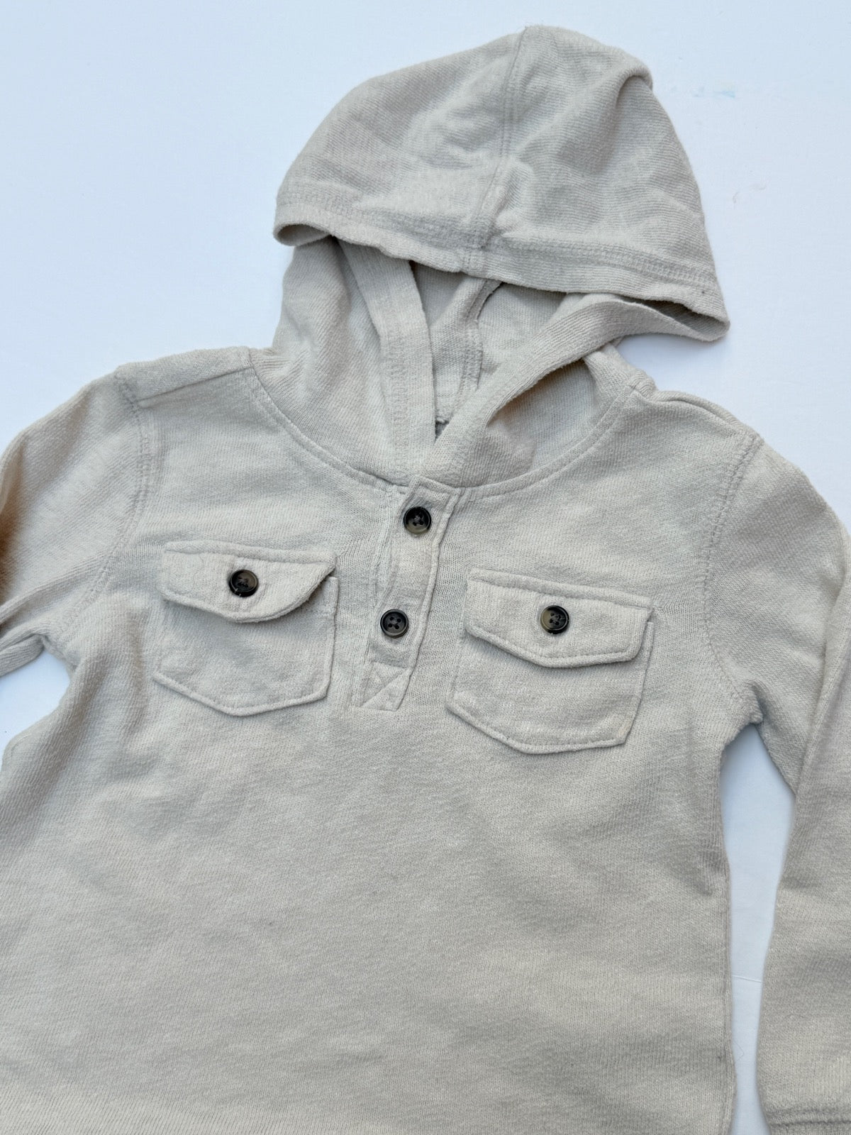 Old Navy Hooded Henley Sweatshirt Size 3T