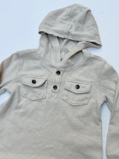 Old Navy Hooded Henley Sweatshirt Size 3T