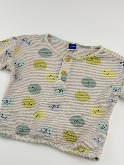 Old Navy Smiley Face Waffle Set 12-18M