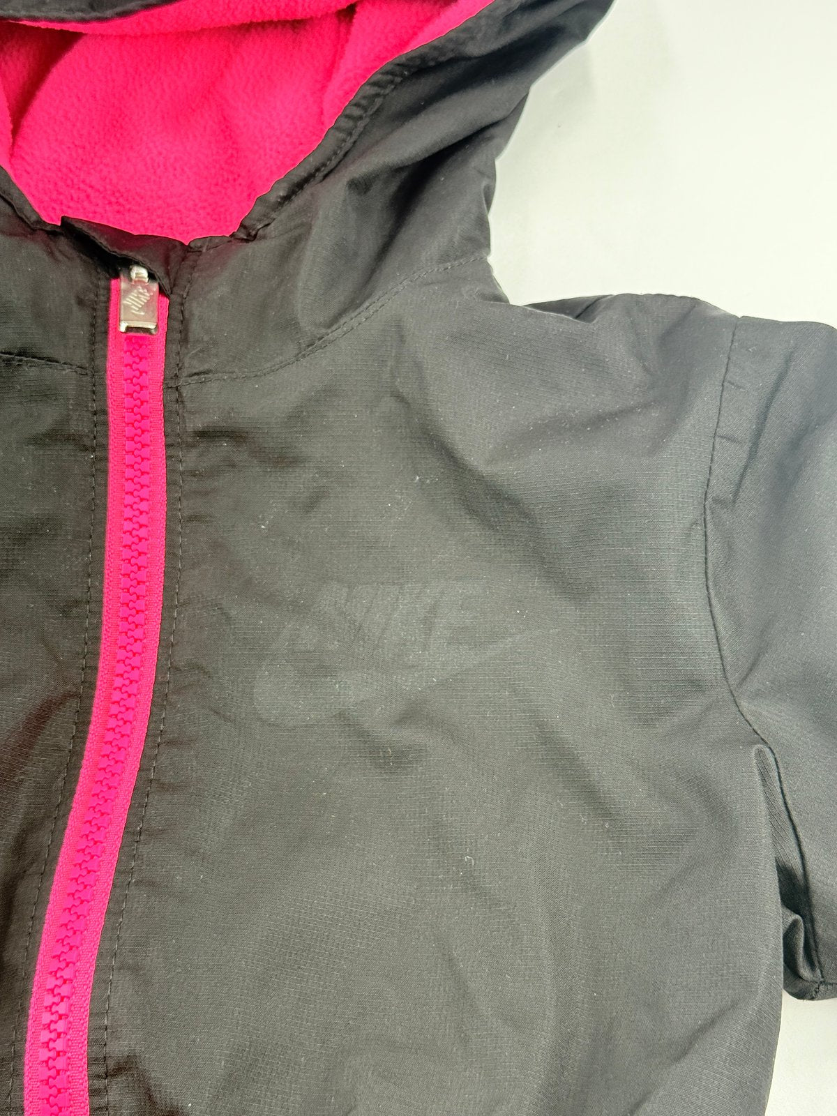 Nike Black Hooded Fleece-Lined Jacket Size 3-4Y