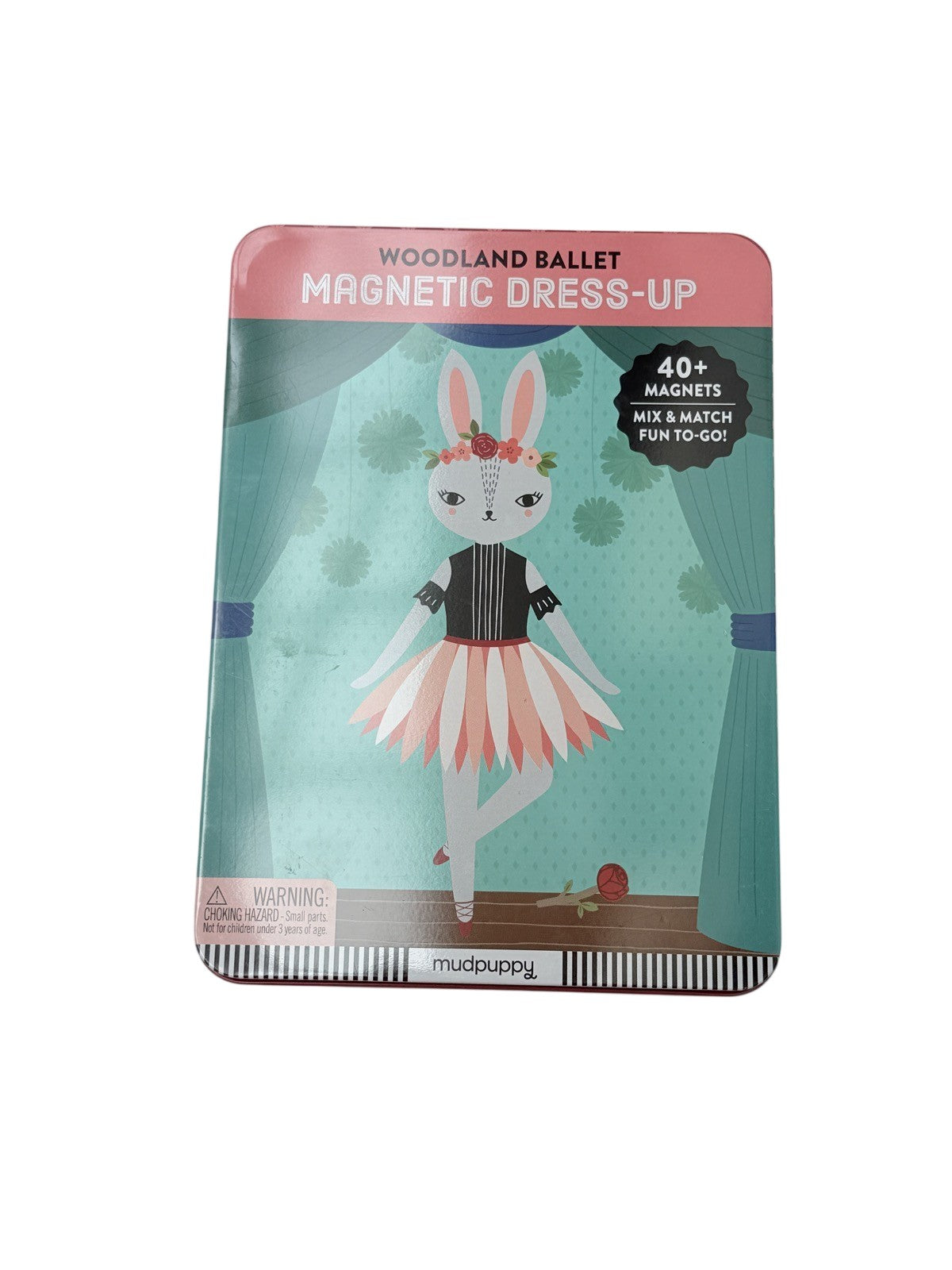 New Sealed - Mudpuppy Woodland Ballet Magnetic Dress-Up Tin