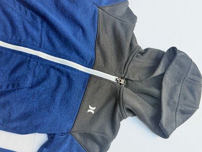 Hurley Blue Gray Zip-Up Hoodie Size 6