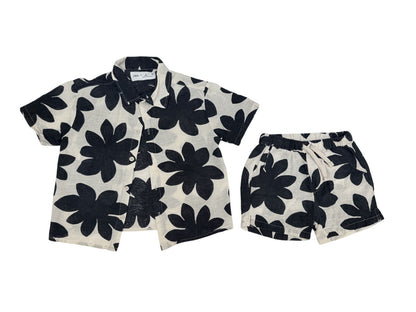 Zara Floral Black White Two-Piece Set 3Y