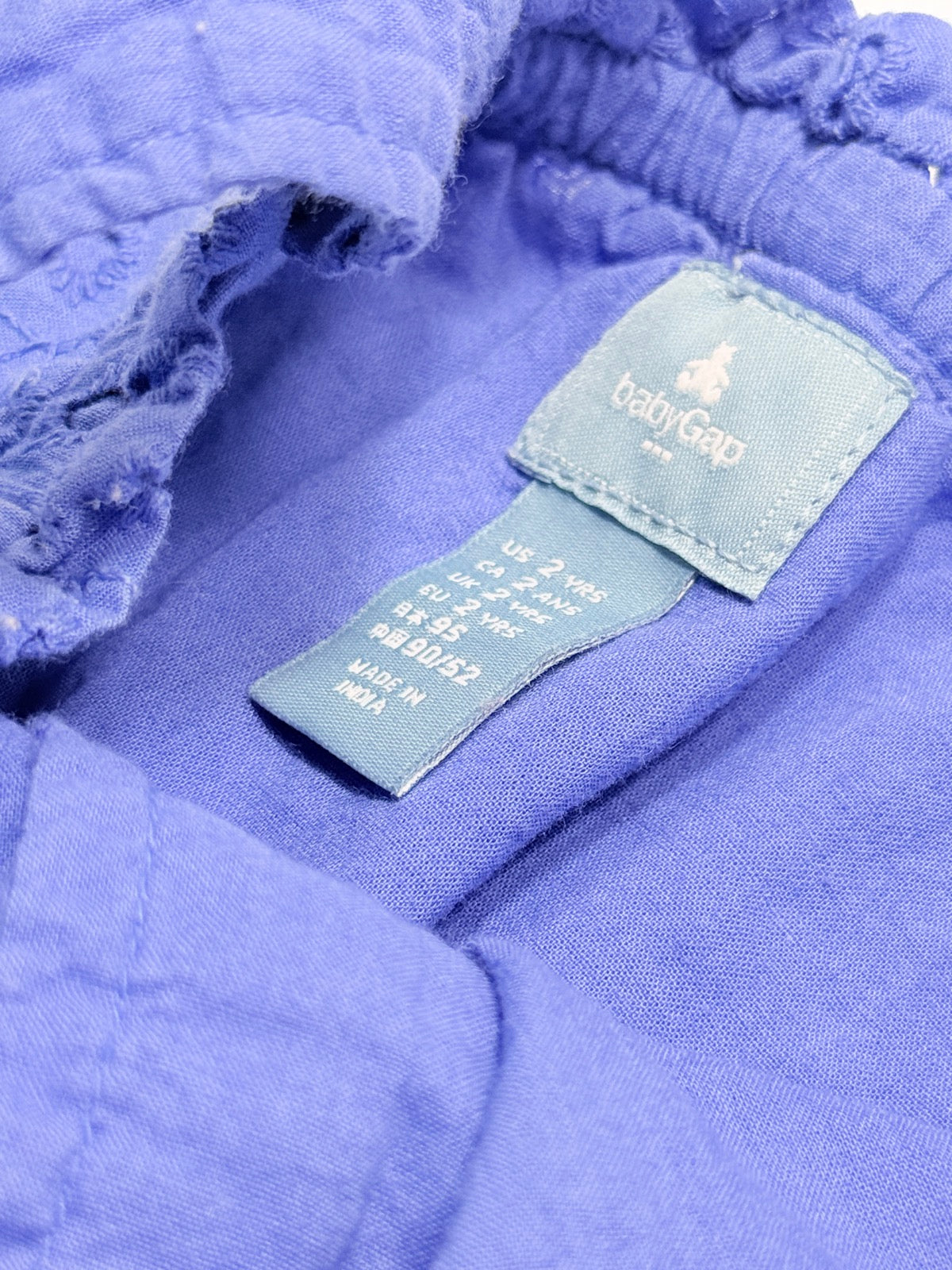 babyGap Purple Eyelet Romper 2T