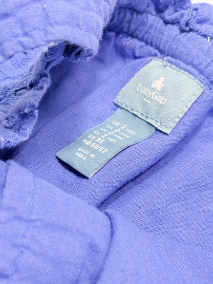 babyGap Purple Eyelet Romper 2T
