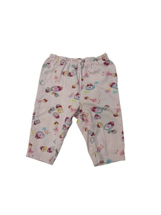 MIKI HOUSE Pink Floral Print Pants 12-18M
