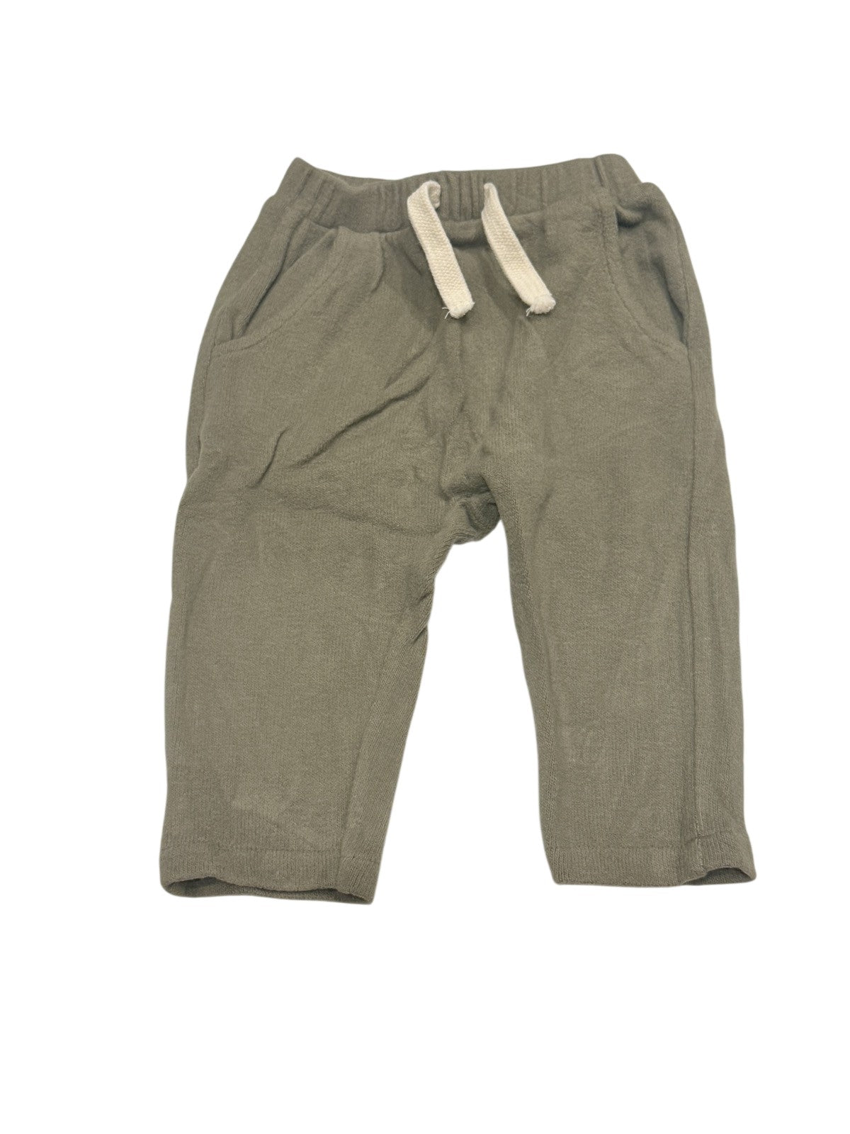 Zara Olive Green Jogger Pants 9-12m