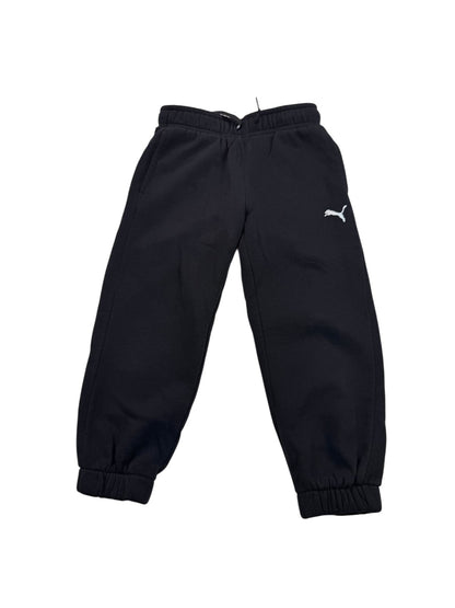 Puma Black Fleece Joggers Size S(6) 5-6Y