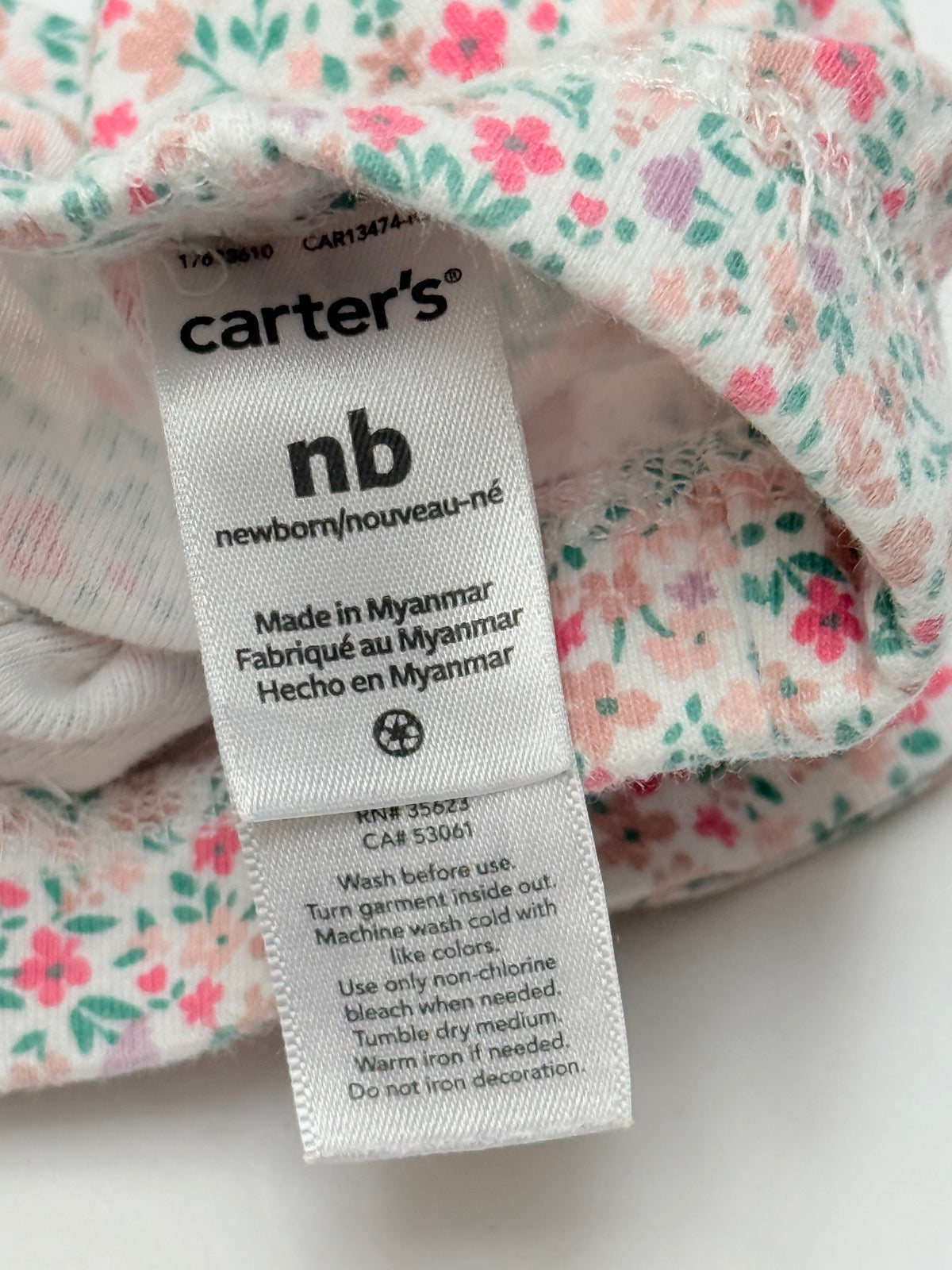 Carter's Floral Print Leggings Newborn