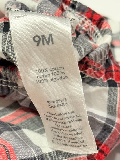 Carter's Just One You Plaid Shirt Bodysuit 9M