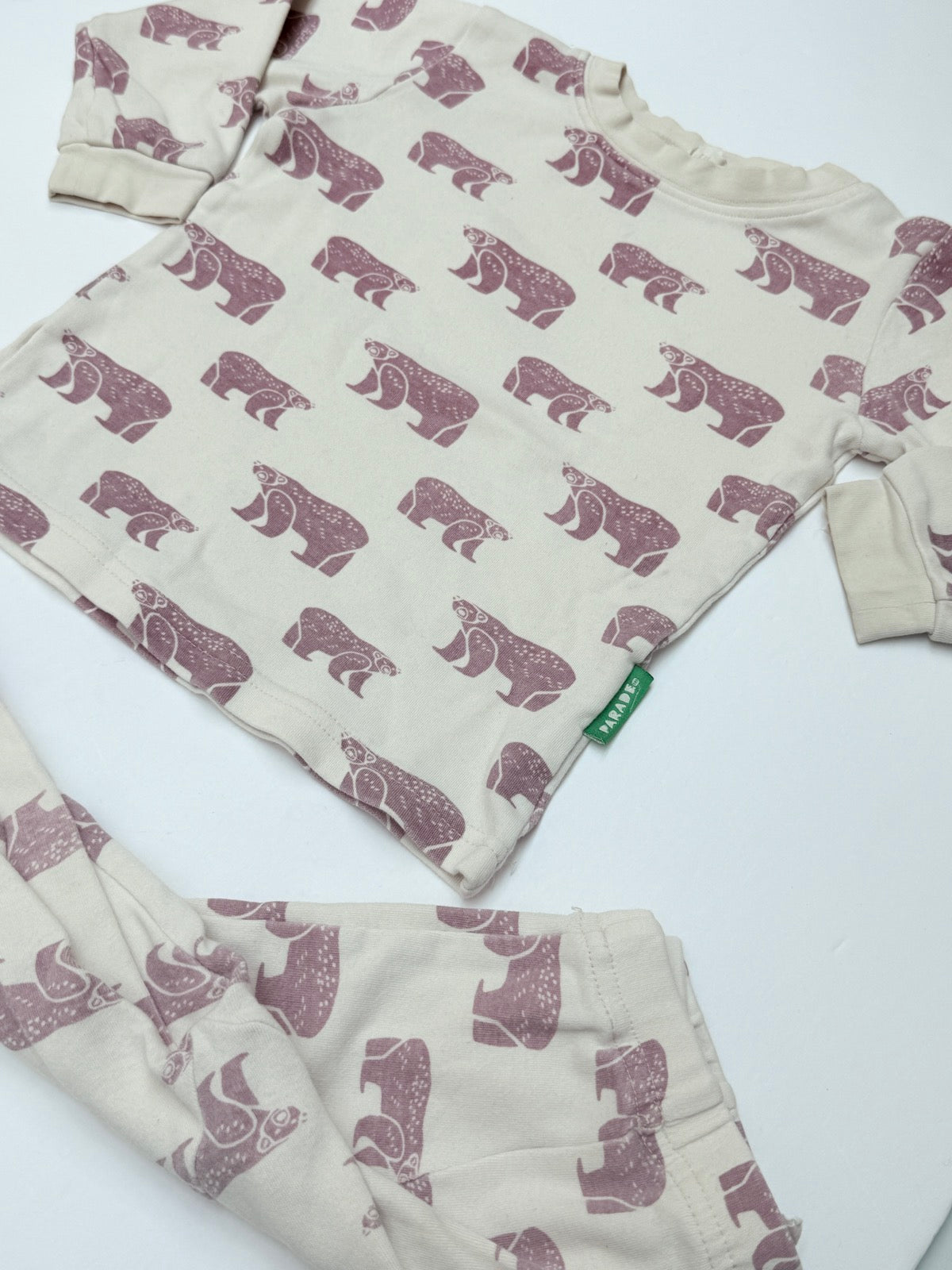Parade Organics Bear Pajama Set 3/4Y