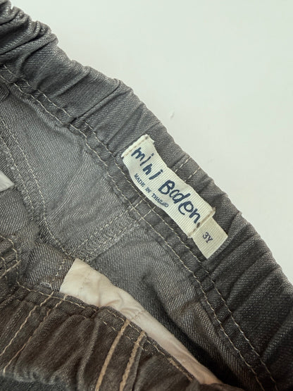 Mini Boden Gray Denim Shorts 3Y