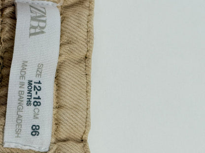 Zara Beige Polka Dot Pants 12-18M