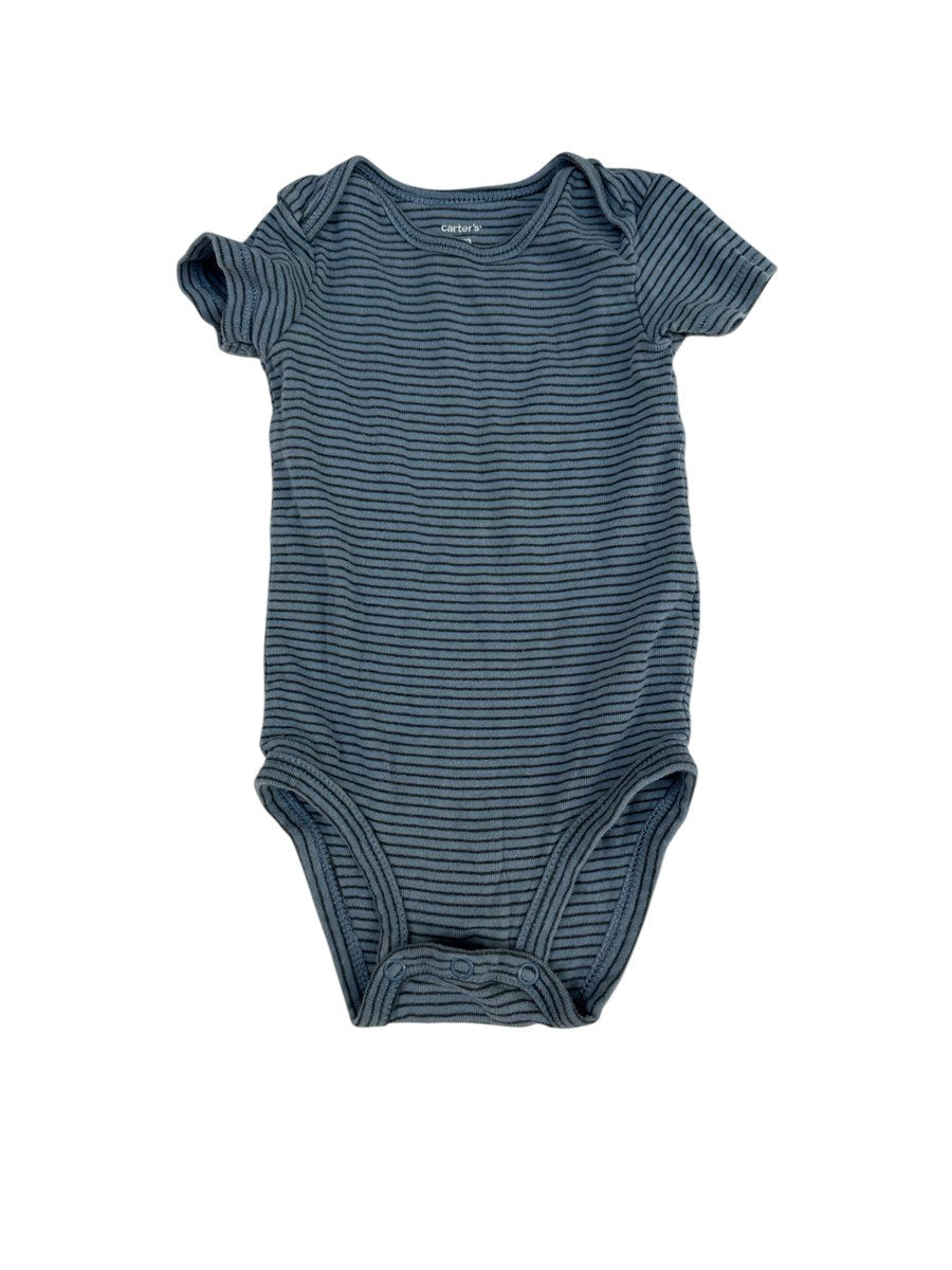Carter's Blue Striped Bodysuit 6m