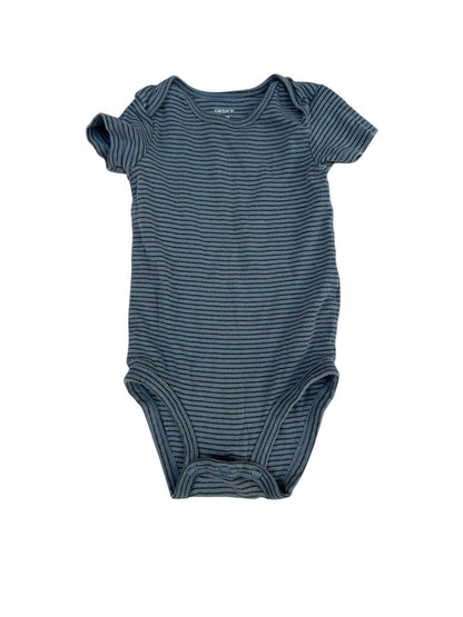 Carter's Blue Striped Bodysuit 6m