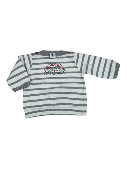 Petit Bateau Striped Floral Top 3m