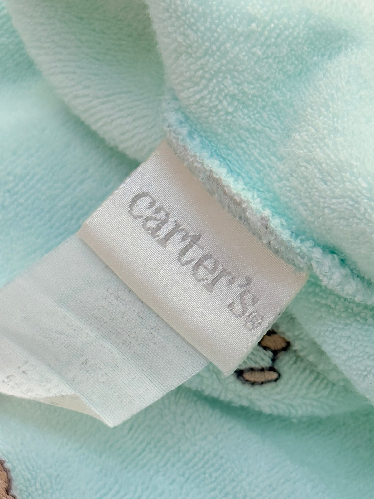 Vintage Carter's Terry Bear Footed Sleeper Newborn