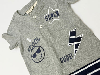 First Impressions Dude Cool Romper 12M
