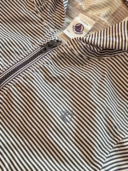 Petit Bateau Striped Hooded Windbreaker 24m