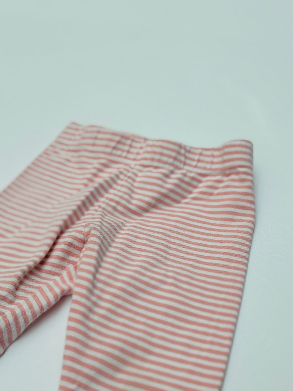 Pink Striped Leggings Size 12M