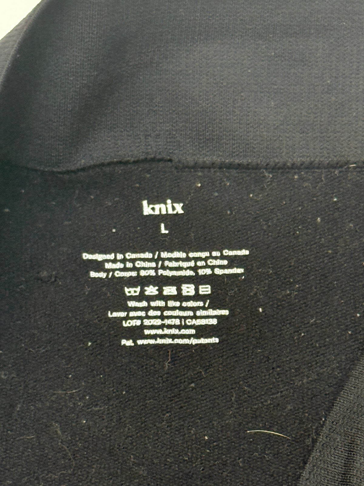 Knix Leakproof Black Leggings Size L