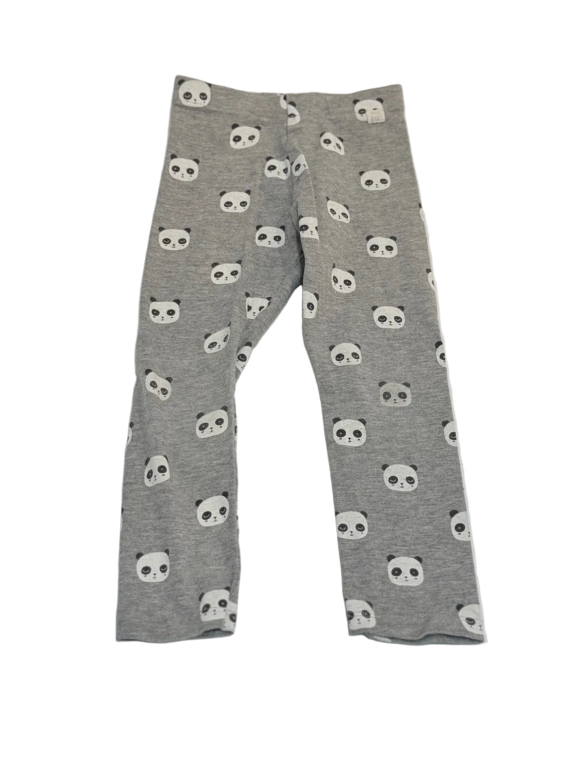 Zara Baby Gray Panda Leggings 3-4Y