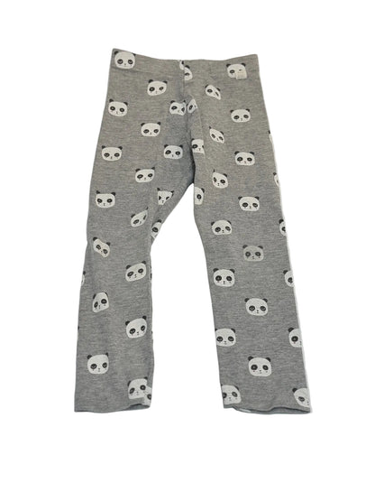 Zara Baby Gray Panda Leggings 3-4Y