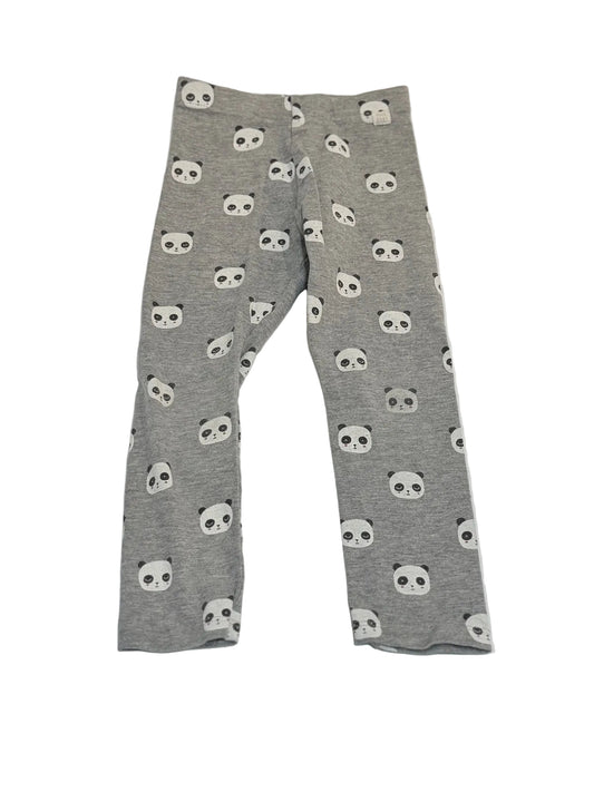 Zara Baby Gray Panda Leggings 3-4Y