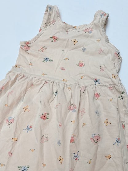 H&M Floral Butterfly Tank Dress Size 5T/6