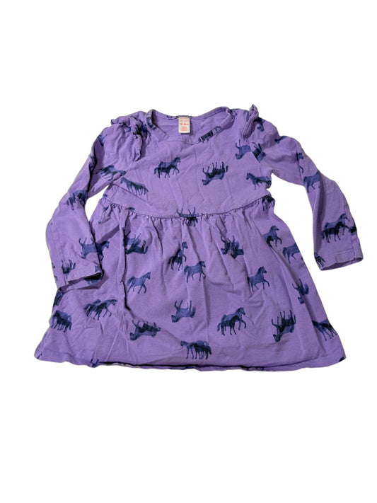 Joe Fresh Purple Horse Print Dress 18-24M