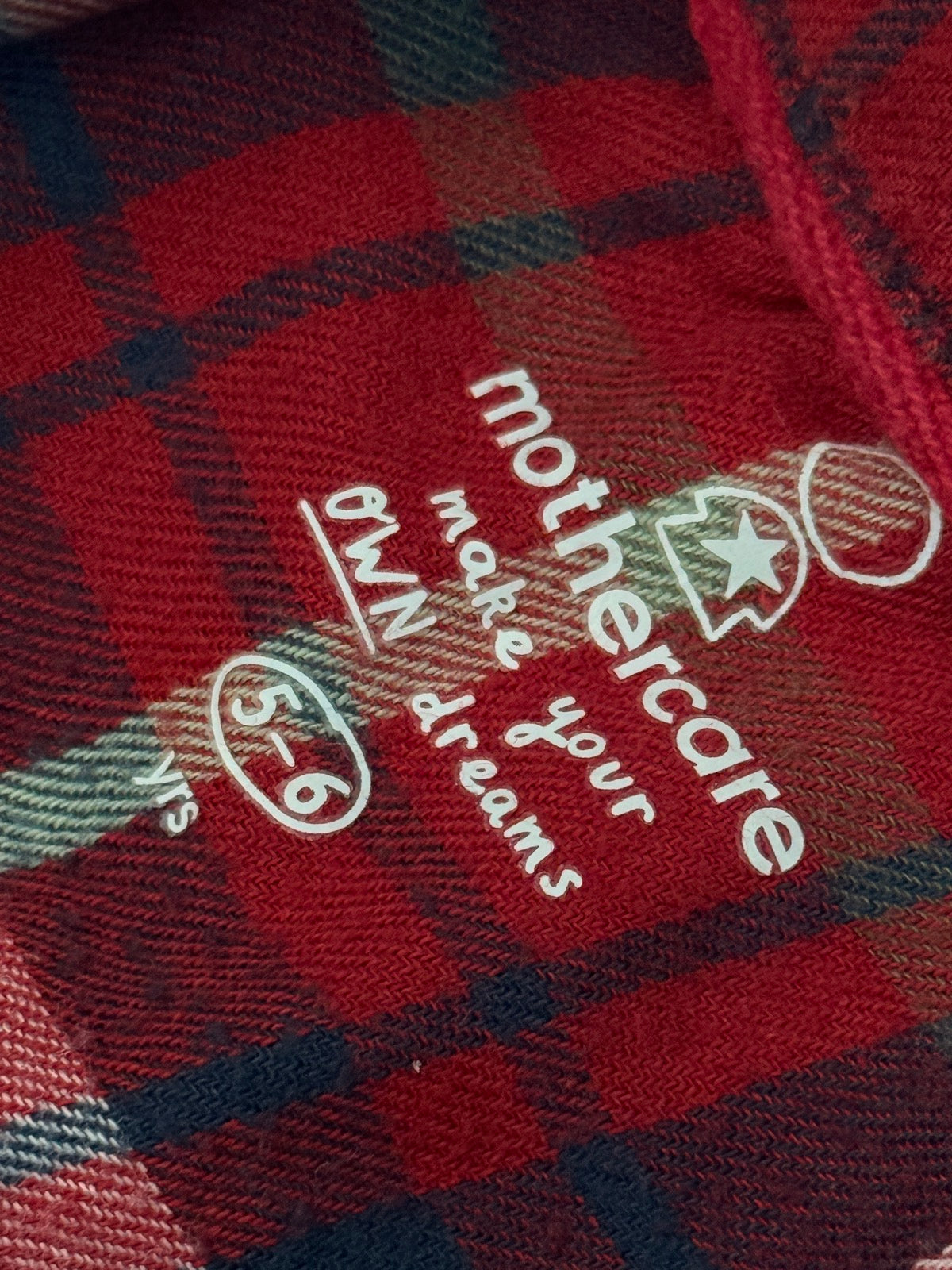 Mothercare Plaid Flannel Pajama Set 5-6y