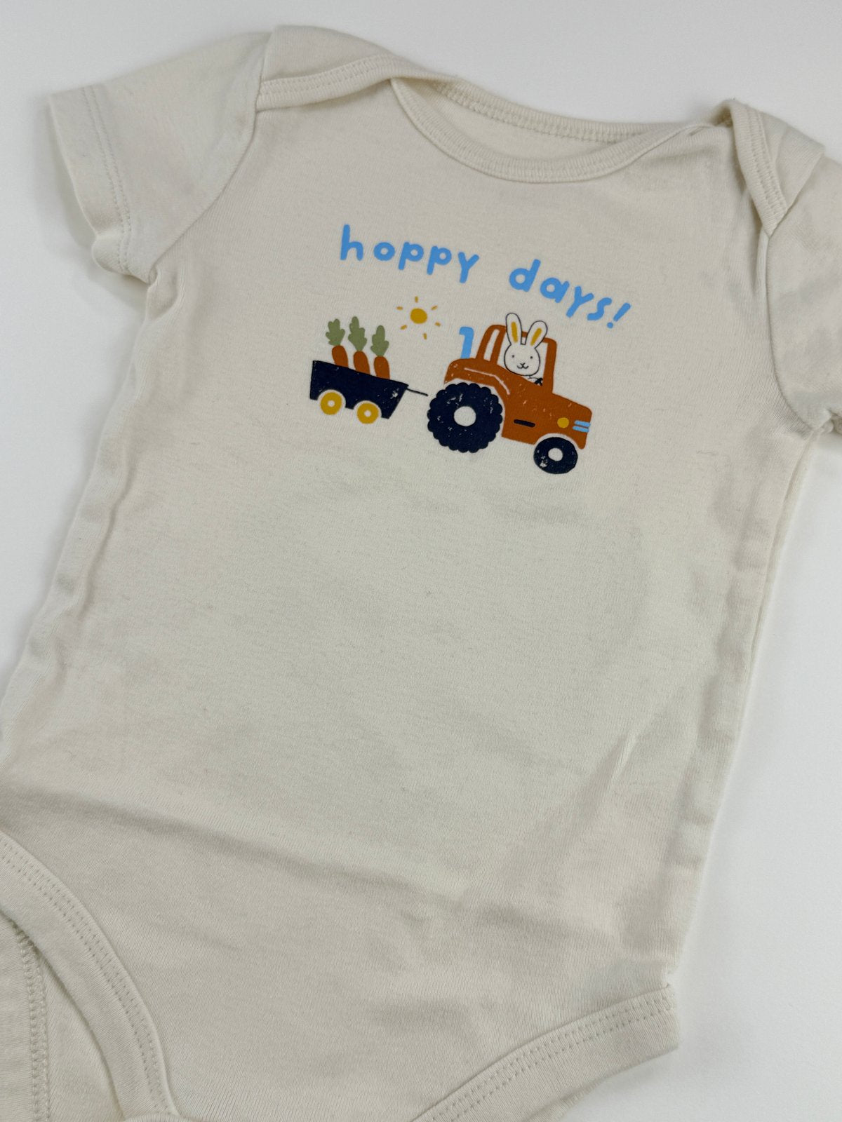 Joe Fresh Hoppy Days Tractor Bodysuit 6-12M