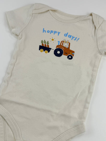 Joe Fresh Hoppy Days Tractor Bodysuit 6-12M