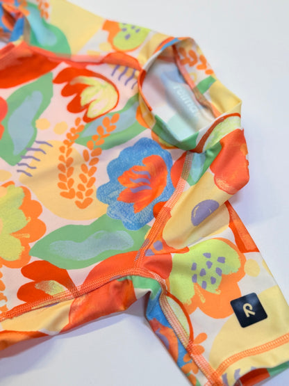 Reima Floral UPF Rash Guard Size 4T