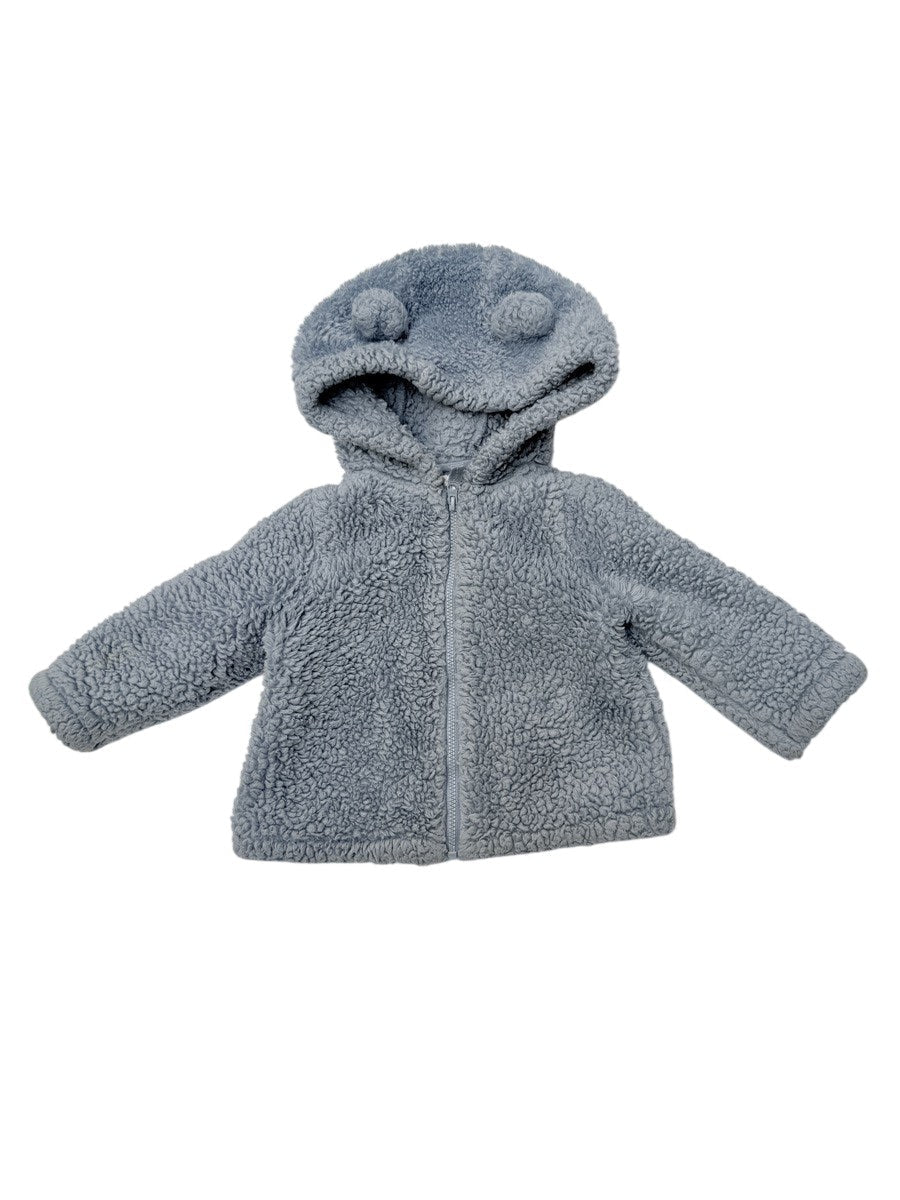 Carter's Grey Sherpa Bear Hood Jacket 12M
