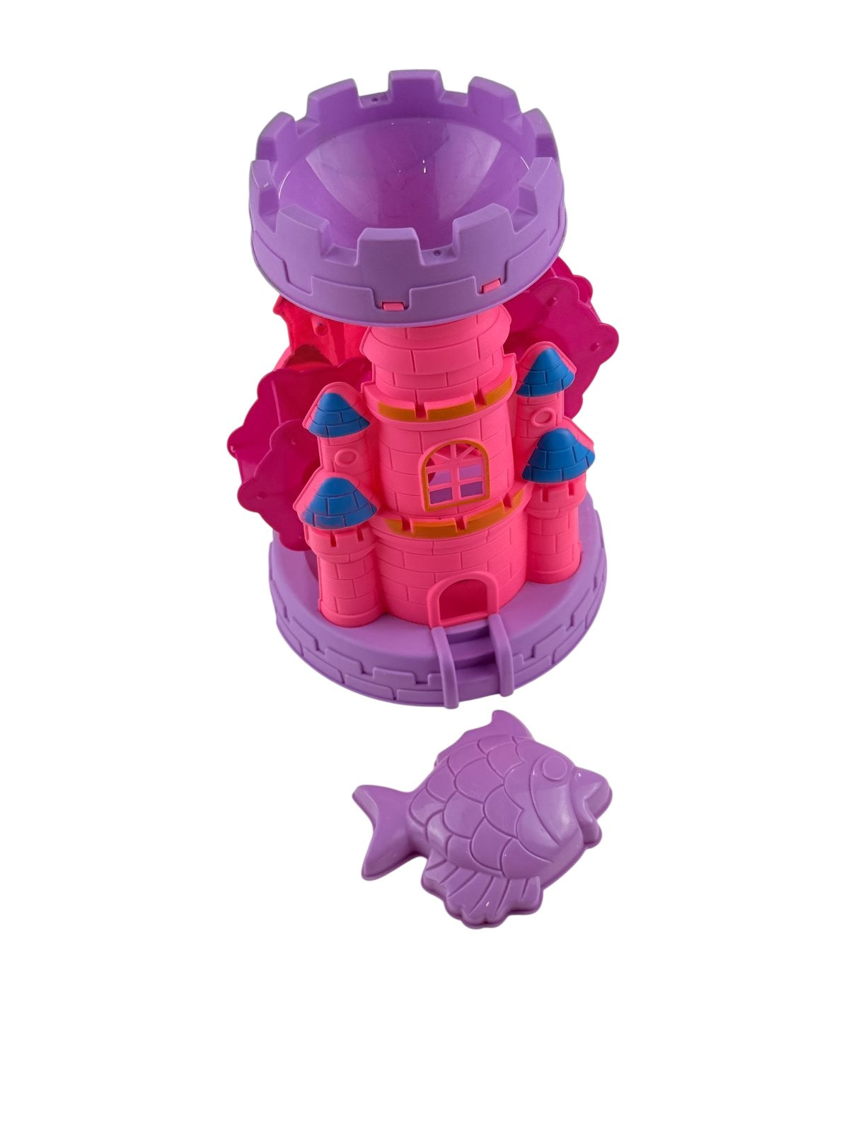 Pink Purple Castle Sand Water Wheel Toy
