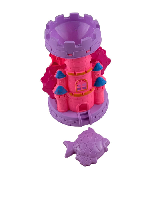 Pink Purple Castle Sand Water Wheel Toy